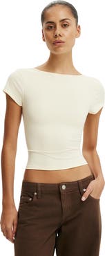 Cotton On Women's Hold Me Scoop Back Tee