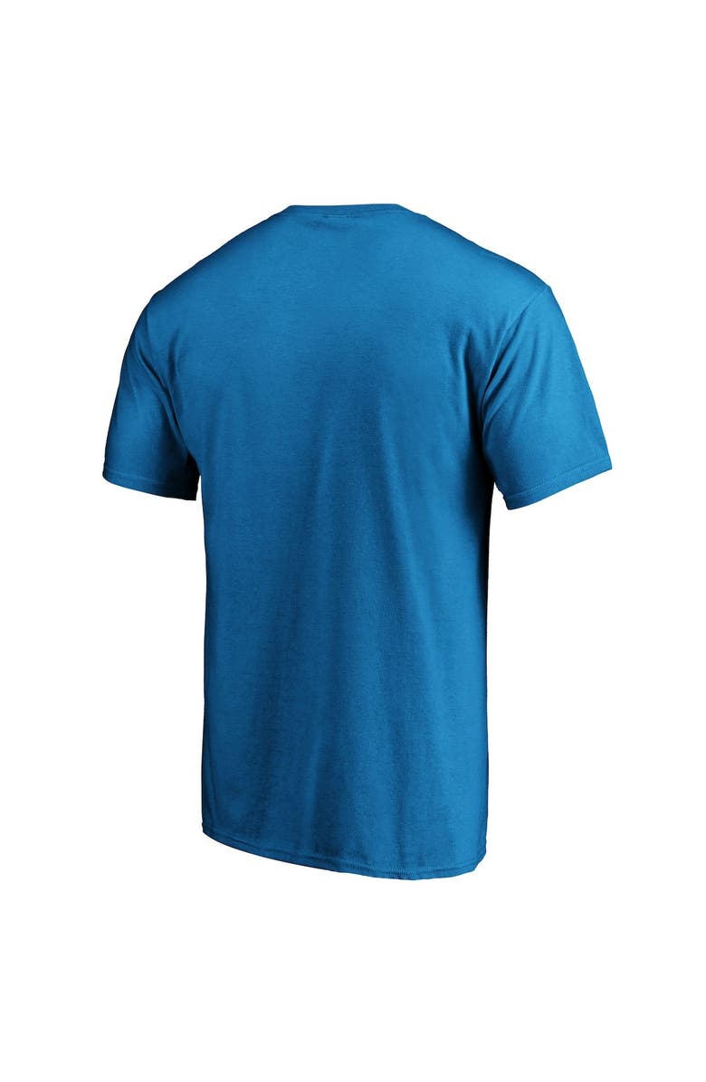 FANATICS Men's Fanatics Branded Blue Charlotte FC Wordmark T-Shirt, Alternate, color,
