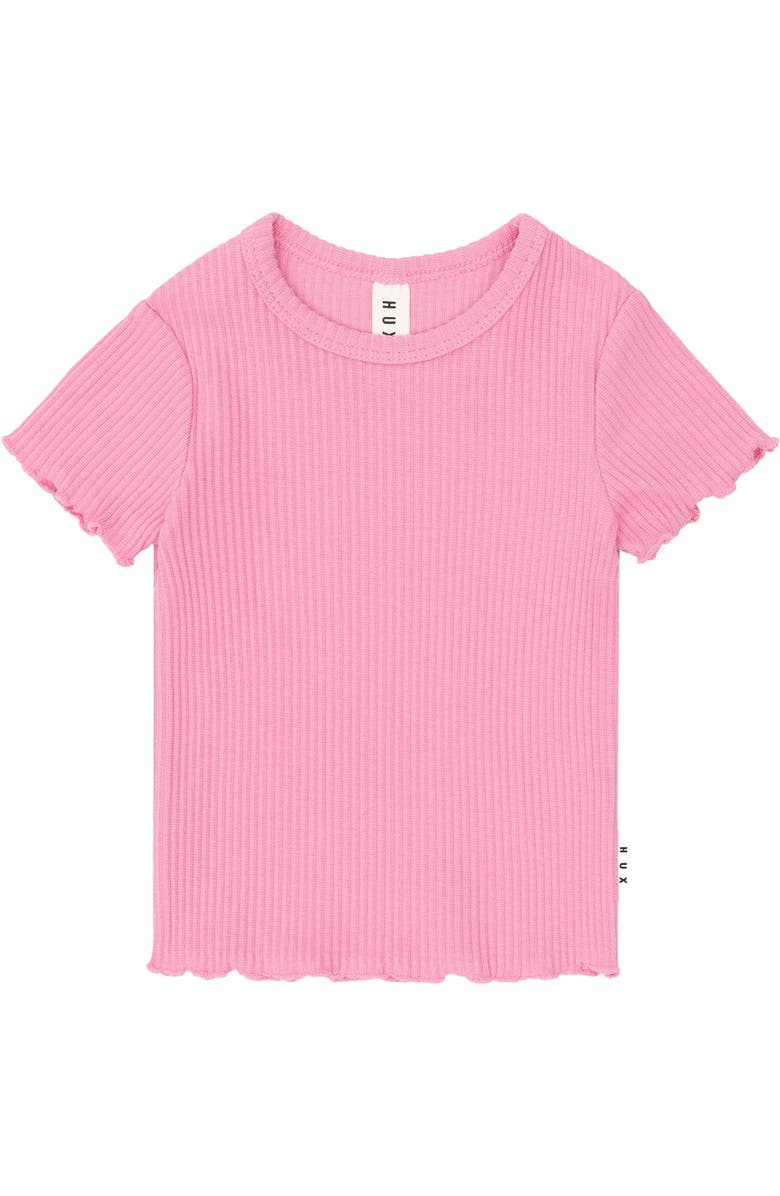Huxbaby Strawberry Rib Tee, Main, color, Strawberry