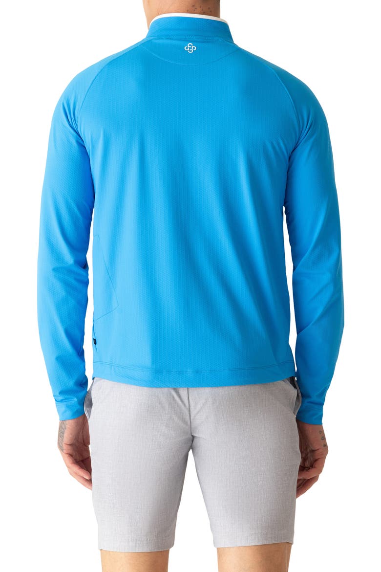 Links Jacquard Quarter Zip Pullover, Alternate, color, ELECTIRIC BLUE