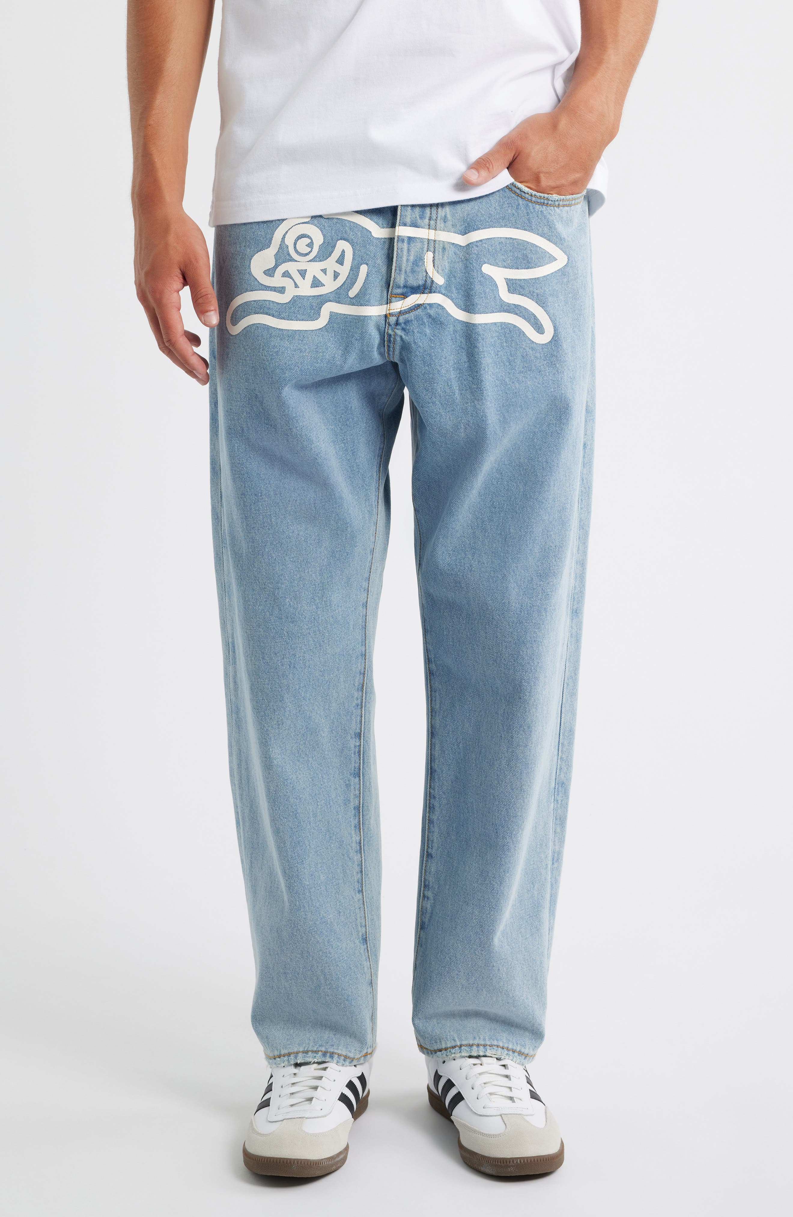 ICECREAM Face Time Vanilla Fit Cotton Jeans