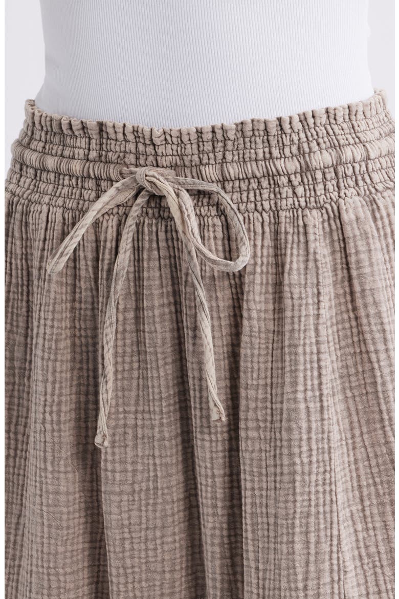 Adele Cotton Gauze Maxi Skirt, Alternate, color, LIGHT WICKER BEIGE
