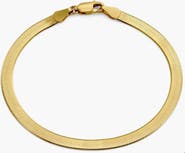 Oak & Luna Herringbone Slim Bracelet