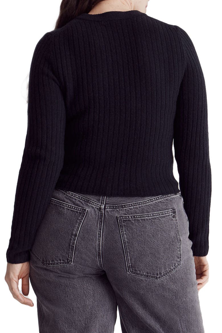 Readfield Rib Slim Fit Pullover Sweater, Alternate, color, TRUE BLACK