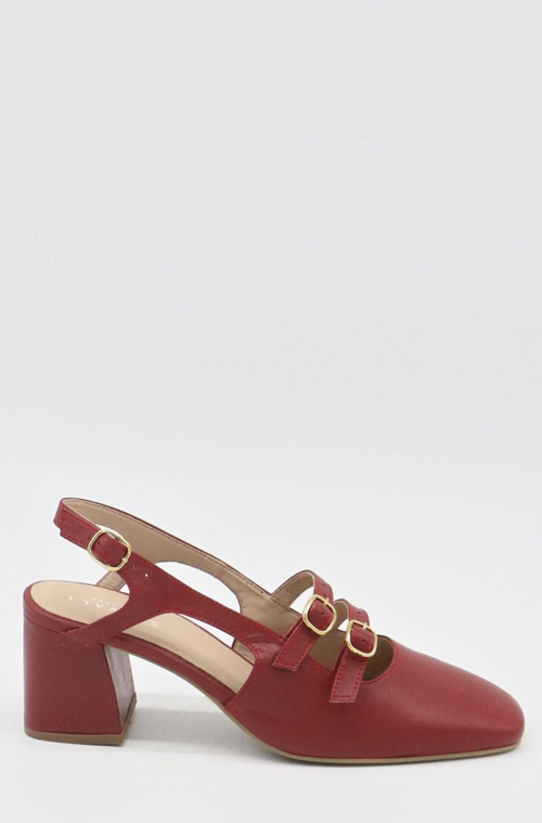 Stivali New York Marie Mary Janes Womens Shoes In Red