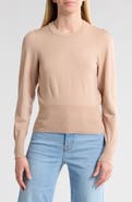 7 For All Mankind Crewneck Puff Sleeve Sweater