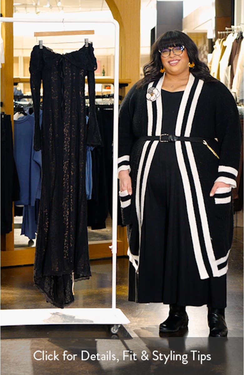 Belle Off the Shoulder Long Sleeve Maxi Dress, sales video thumbnail