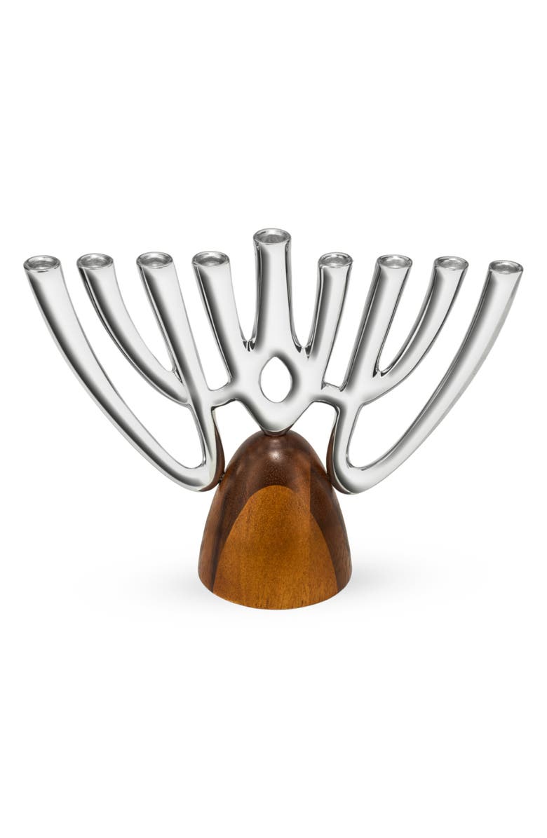 Nambé Unity Menorah, Alternate, color, Silver