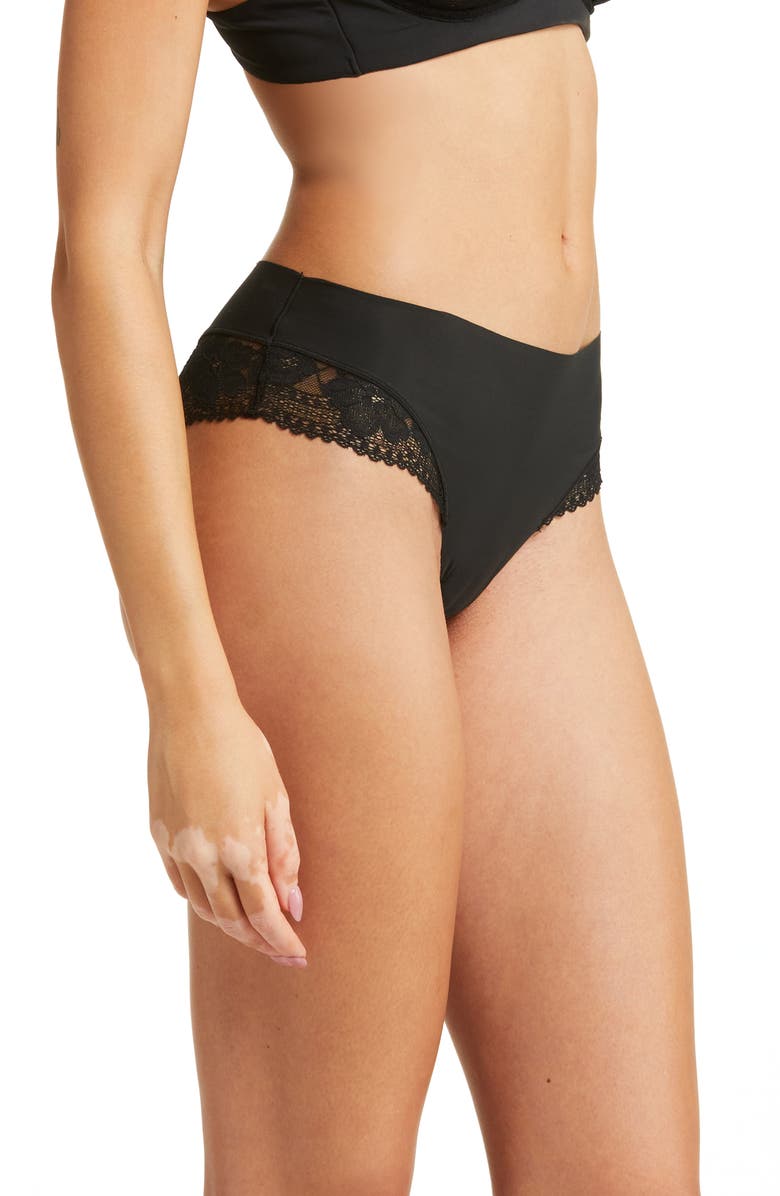 Etam Cozy Lace Back Hipster Briefs, Alternate, color,