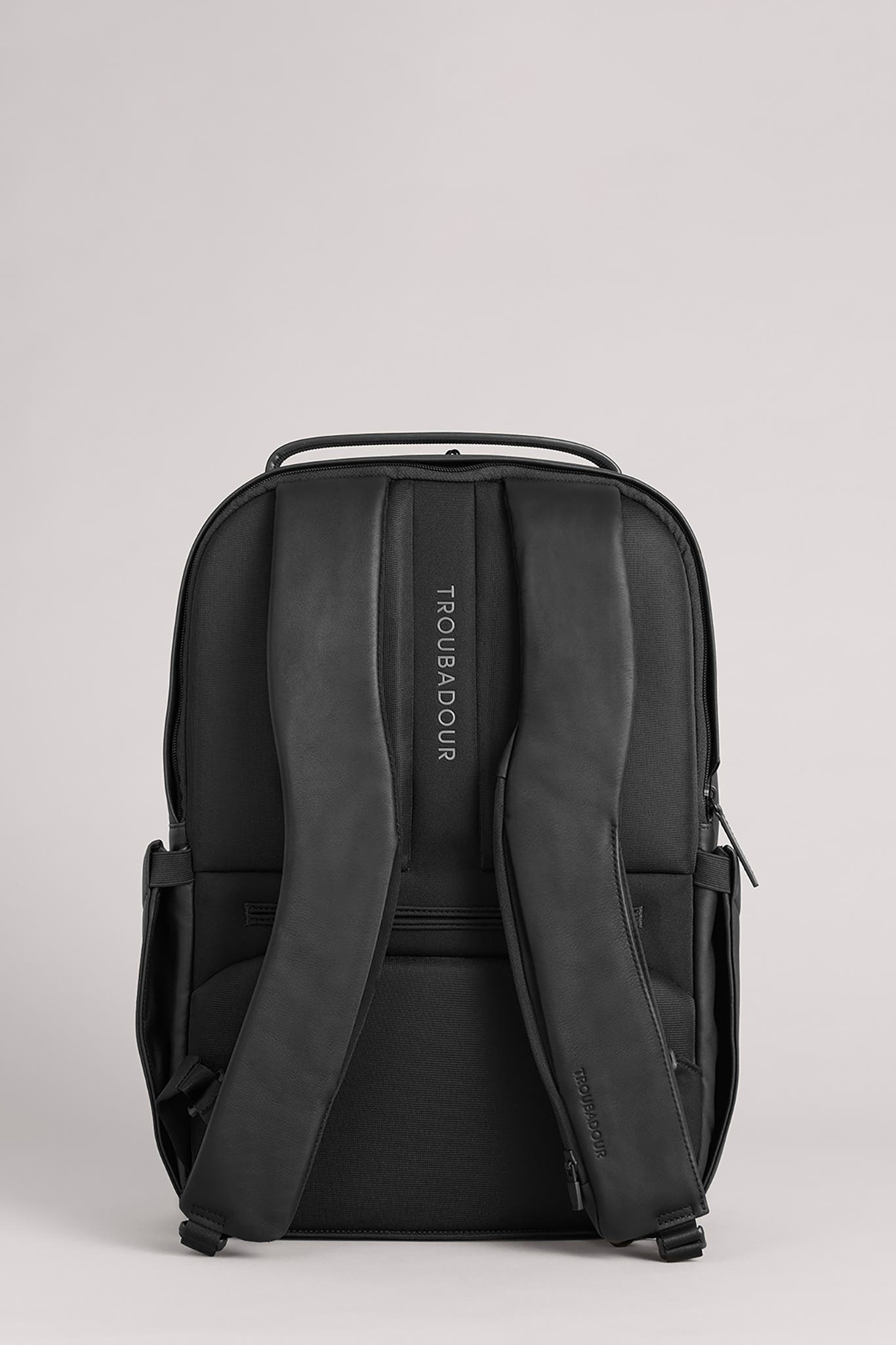 Troubadour Apex Leather Backpack, Alternate, color, Black