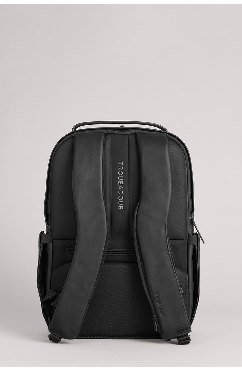 Troubadour Apex Leather Backpack, Alternate, color, Black
