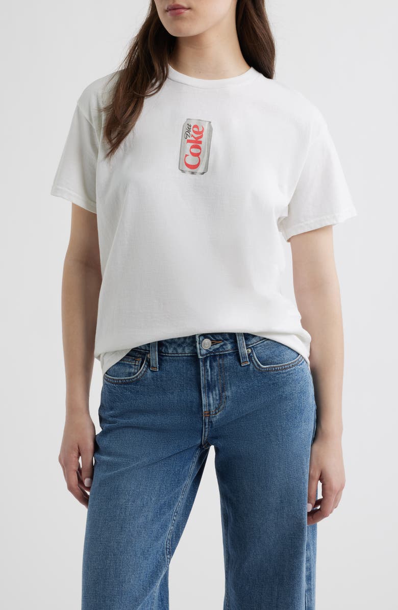Junk Food Diet Coke<sup>®</sup> Graphic T-Shirt, Main, color, White