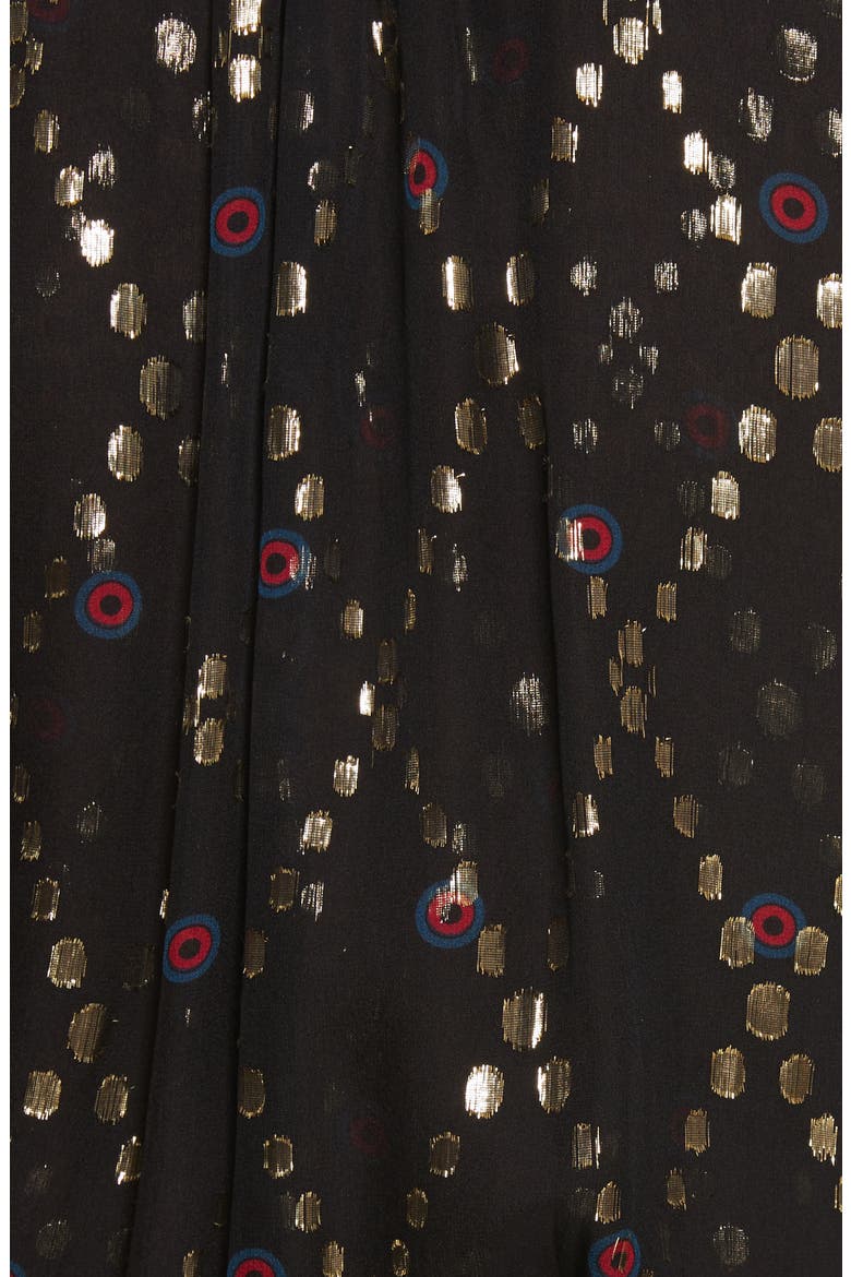 Tula Silk Dress, Alternate, color, BLACK MULTI