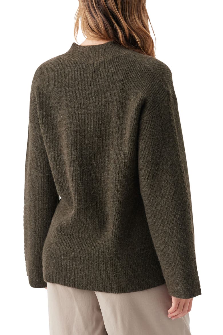 Starci Cable Long Sleeve Matertnity Sweater, Alternate, color, Khaki