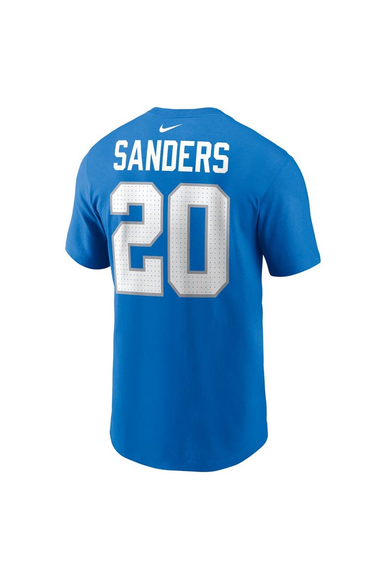 Men's Nike Barry Sanders Blue Detroit Lions Retired Player Name & Number T-Shirt, Alternate, color, Blue