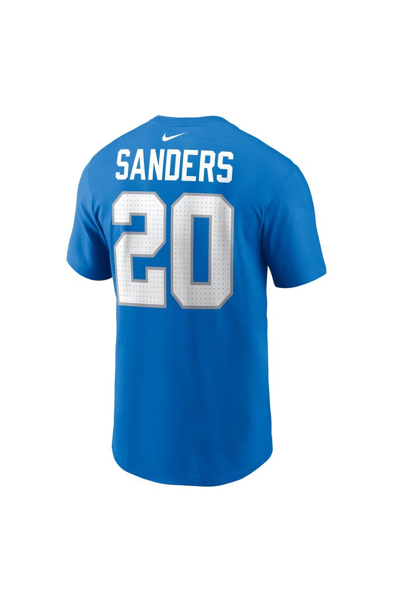 Nike Men's Nike Barry Sanders Blue Detroit Lions Retired Player Name & Number T-Shirt, Alternate, color, Blue