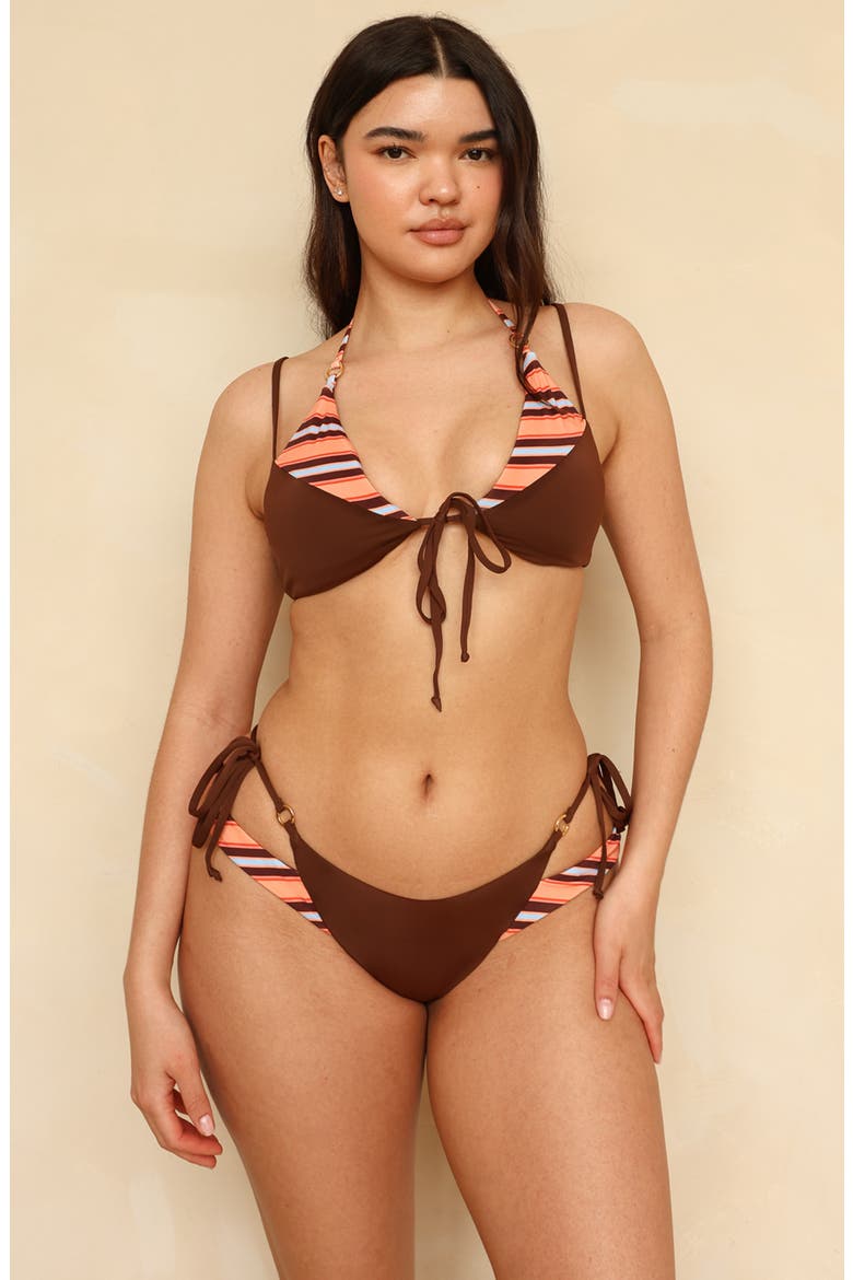 Sultry Super Cheeky Bikini Bottom, Alternate, color, Espresso