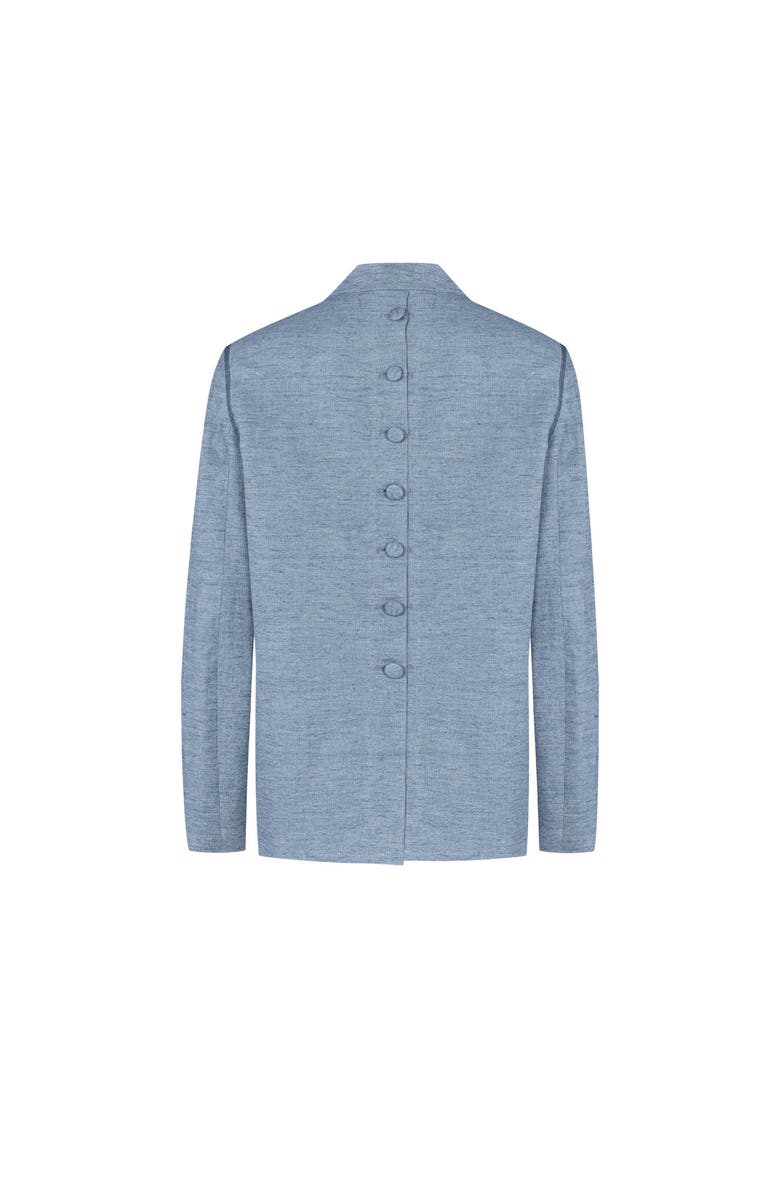 PCFG Free Heaven Linen Blazer, Alternate, color, Blue