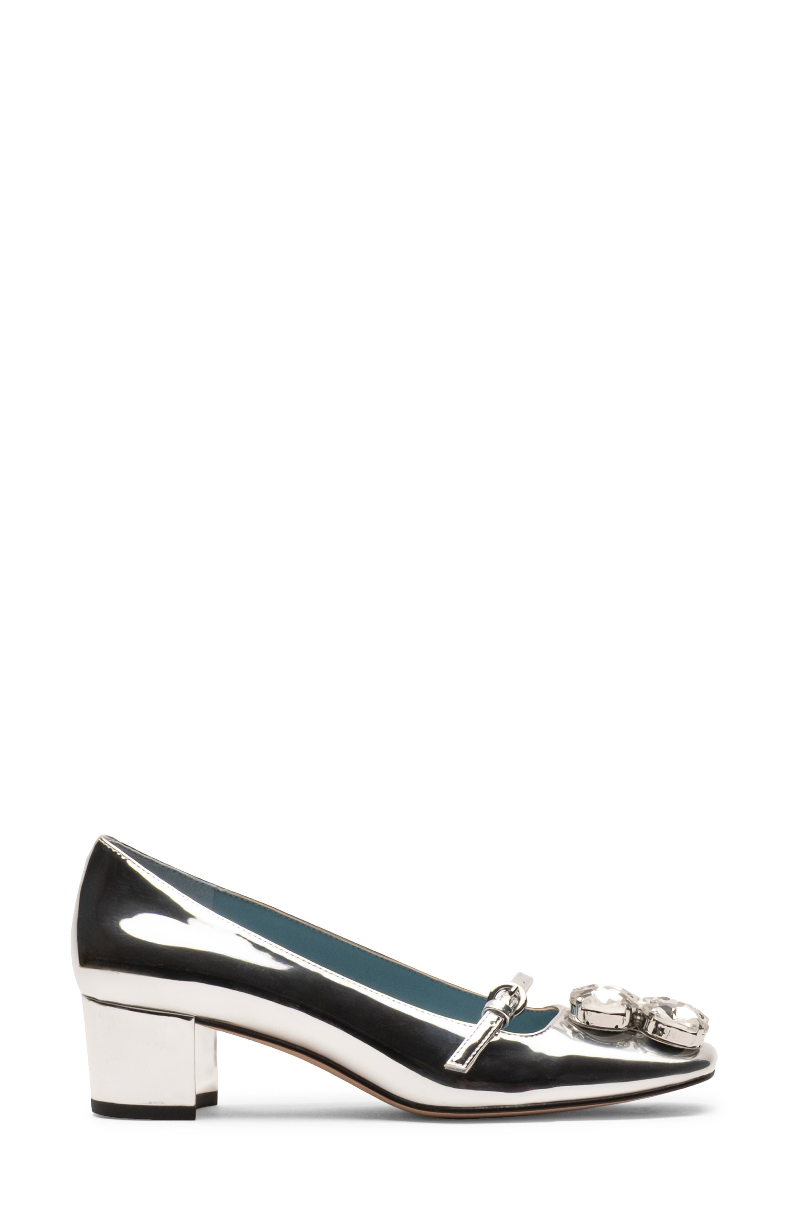 Josephine Faux Leather Mary Jane Pump, Alternate, color, SILVER