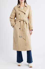 Bernardo Long Double Breasted Trench Coat