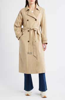 Bernardo Long Double Breasted Trench Coat