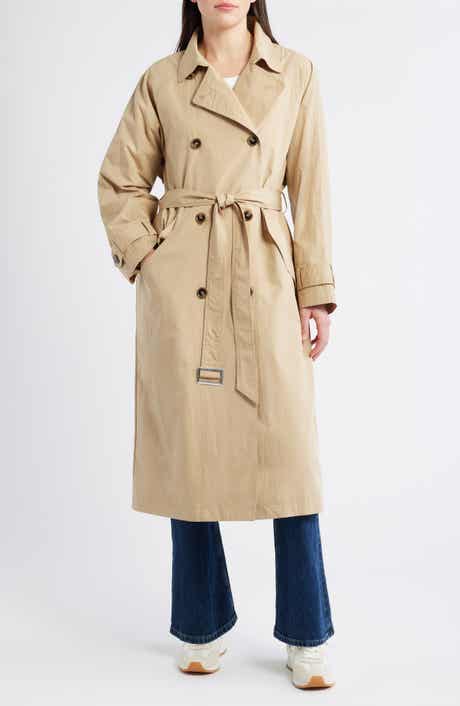 Bernardo Long Double Breasted Trench Coat