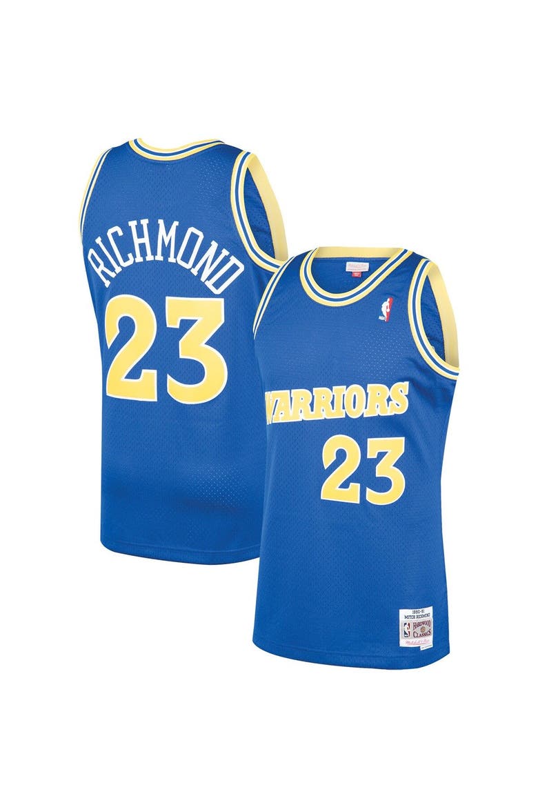 Men's Mitchell & Ness Mitch Richmond Royal Golden State Warriors 1990/91 Hardwood Classics Swingman Jersey, Alternate, color, Royal