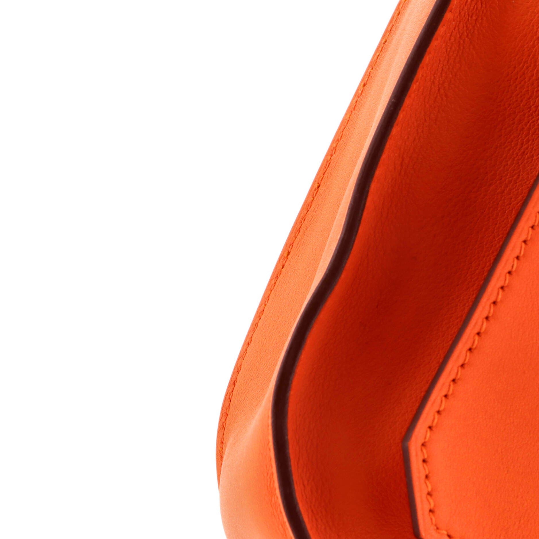 Pre-Owned Hermes Jypsiere Bag Swift Mini, Alternate, color, Orange Minium