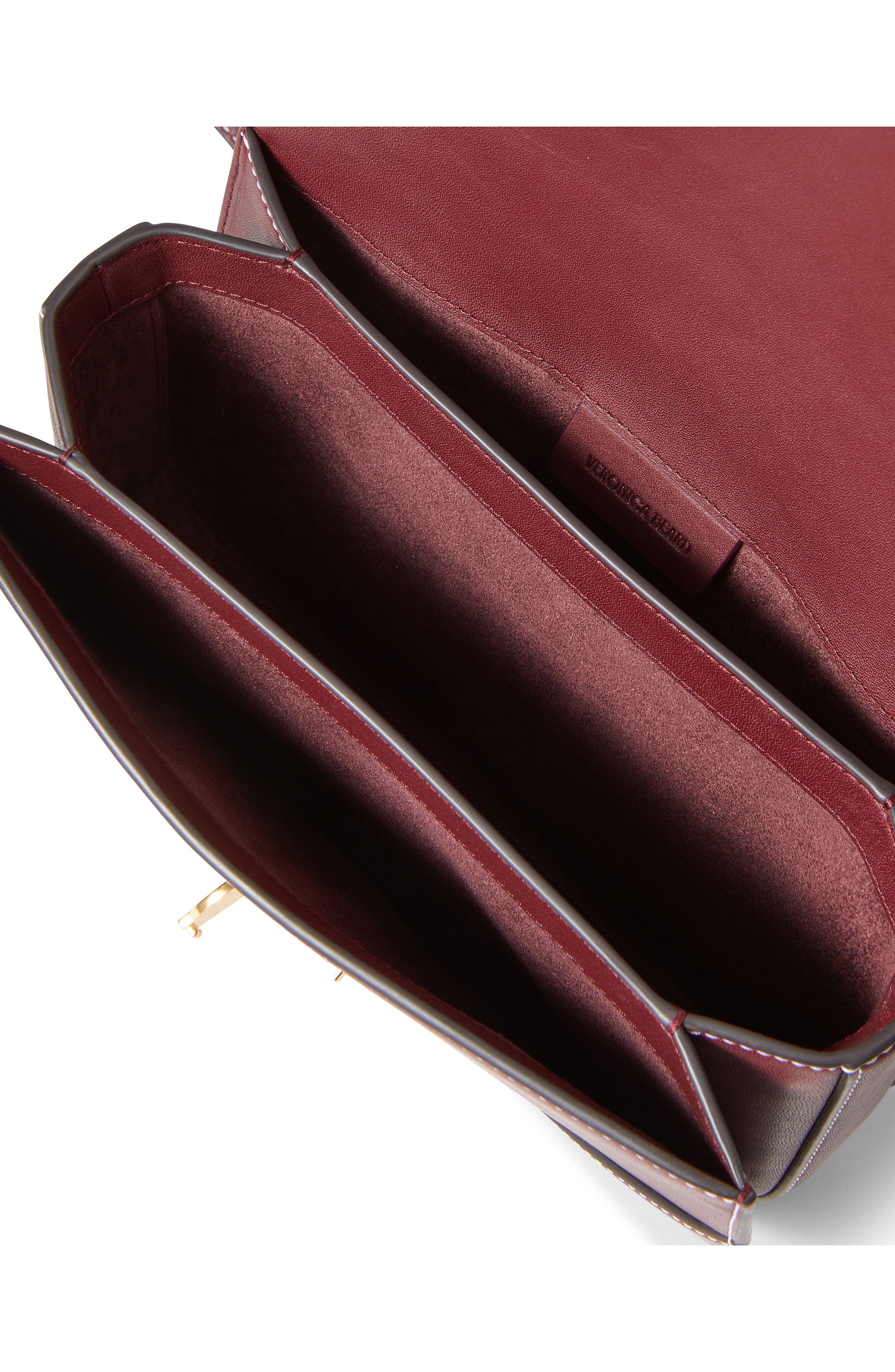 Dash Leather Saddle Bag, Alternate, color, BURGUNDY