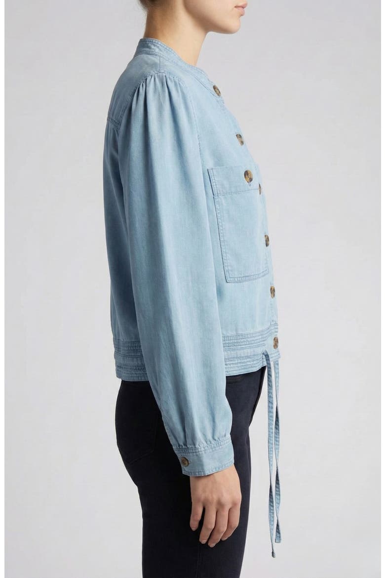 Cotton Chambray Utility Jacket, Alternate, color, LIGHT INDIGO