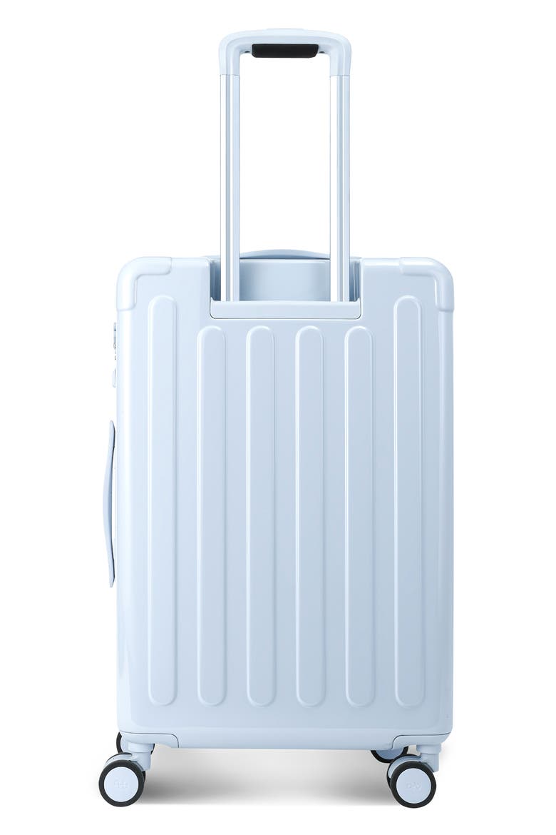 Nostos Glossy Medium Spinner Suitcase, Alternate, color, AITHER BLUE