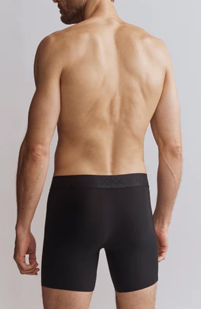 Rhone Active C.O.R. 6-Inch Performance Boxer Briefs, Alternate, color, Black