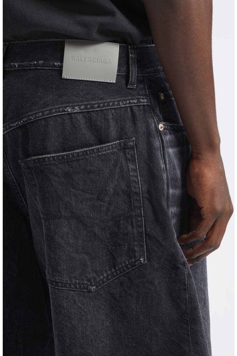 Stay Press Denim Shorts, Alternate, color, 1000 BLACK