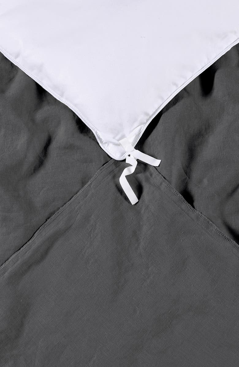 Sijo French Linen Duvet Cover, Alternate, color, Storm