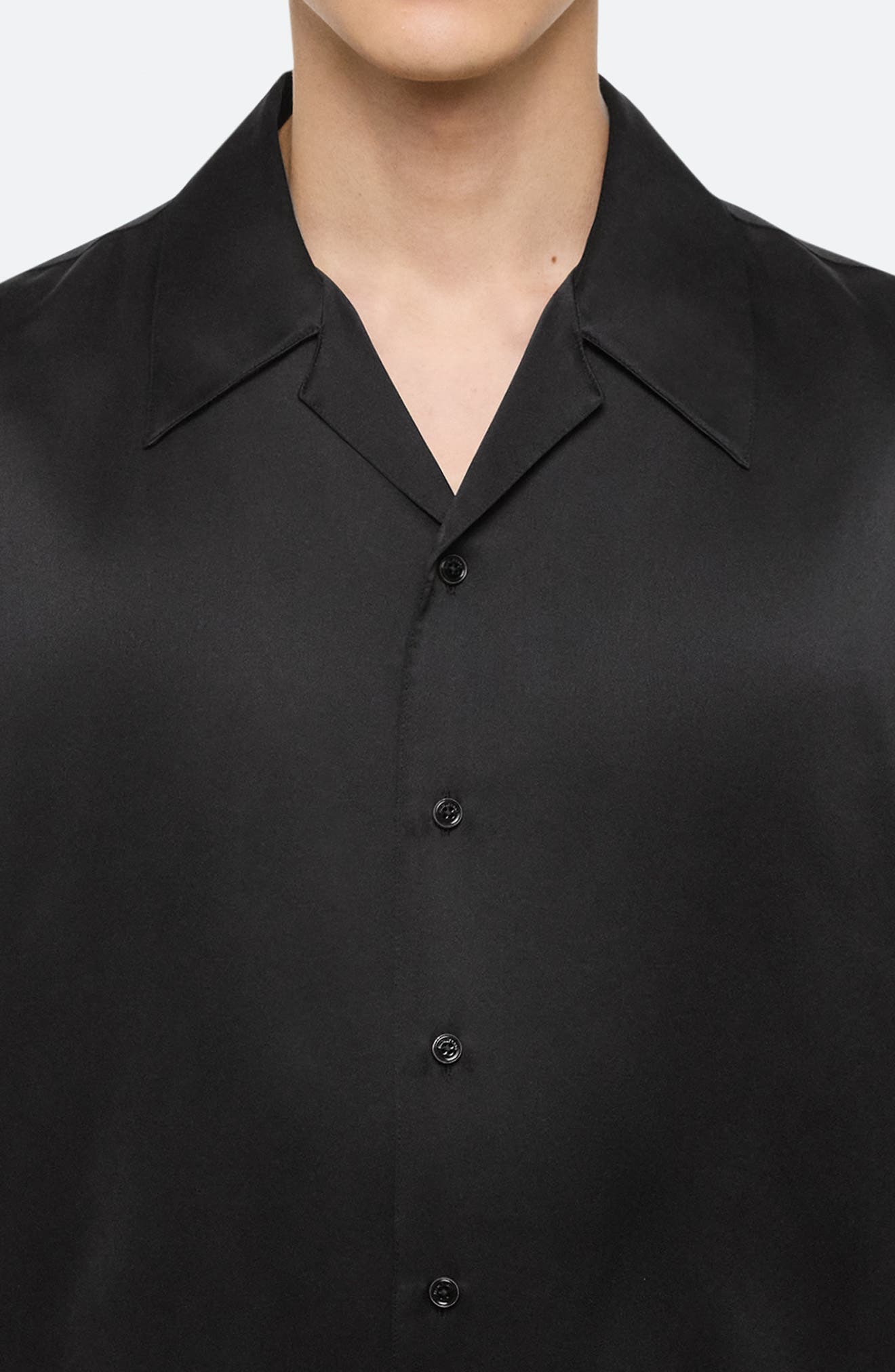Boxy Silk Camp Shirt - image 2