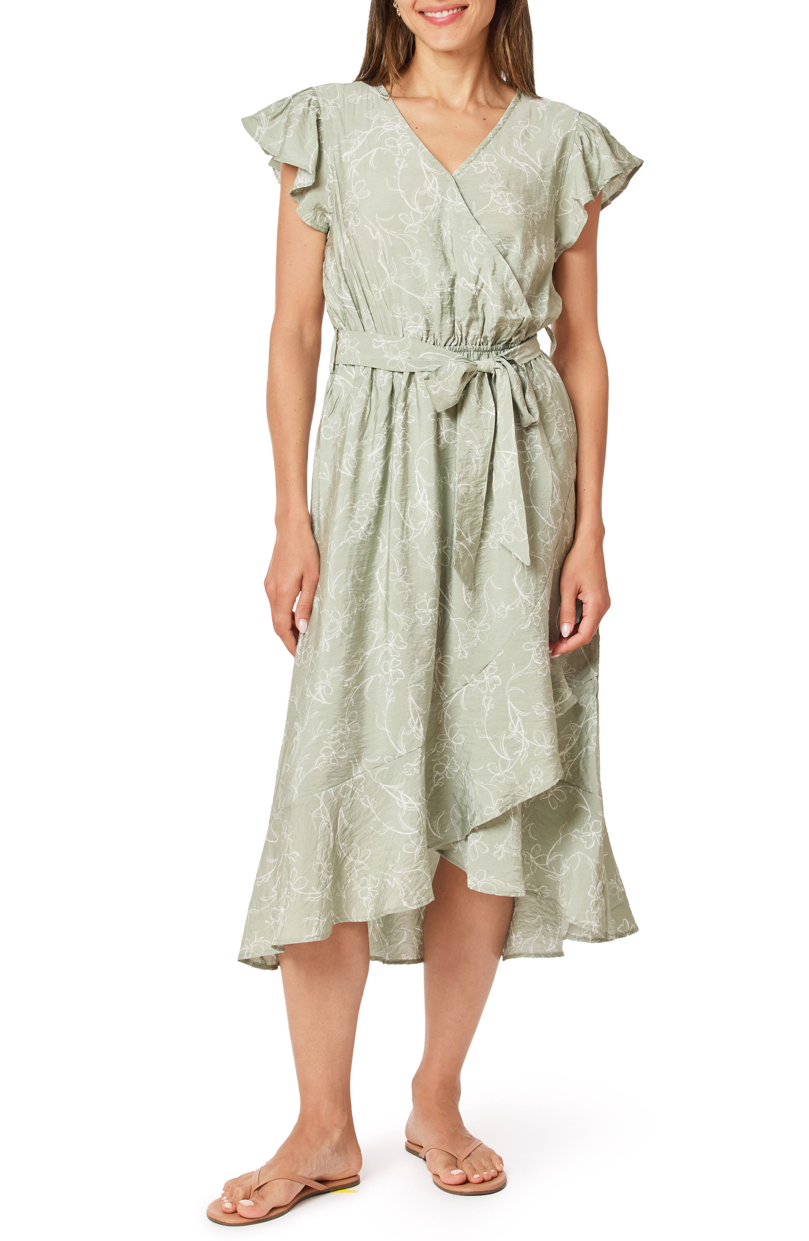Ariel Satin Midi Dress