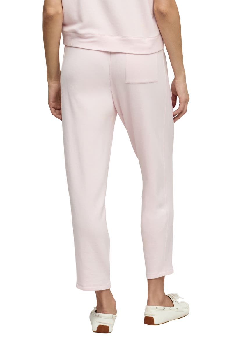 Brushed Fleece Seamed Ankle Pants, Alternate, color, PINK SAND