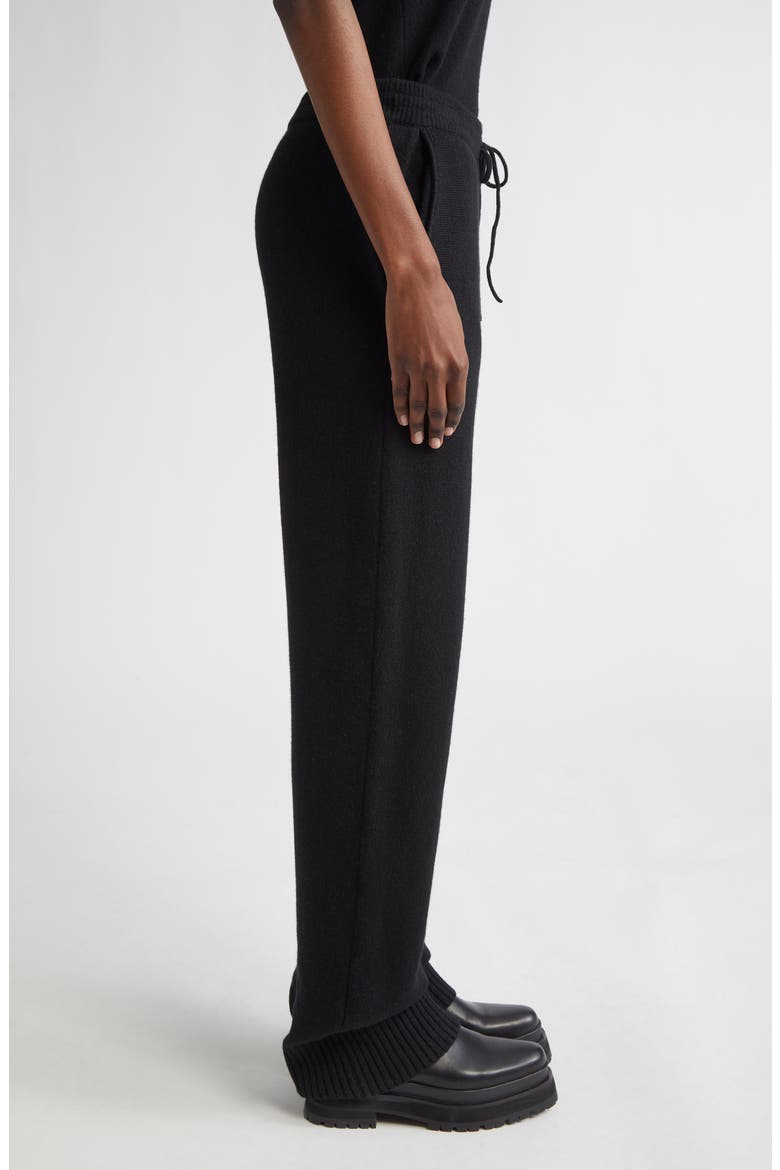 Cashmere Joggers, Alternate, color, BLACK