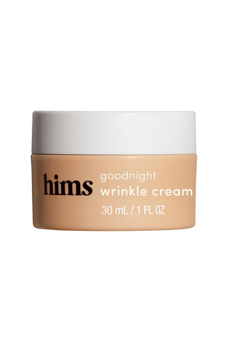 Goodnight Wrinkle Cream Restorative, Firming, Caffeine & Hyaluronic Acid Night Treatment, Main, color, Beige