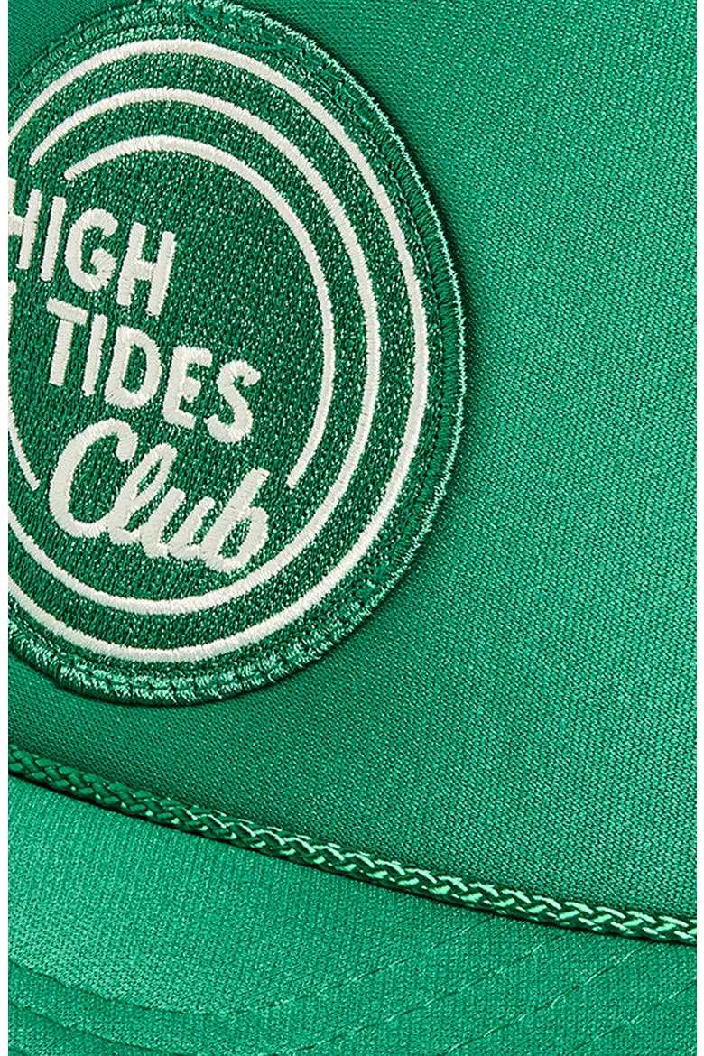 High Tides Club Trucker Hat, Alternate, color, GREEN