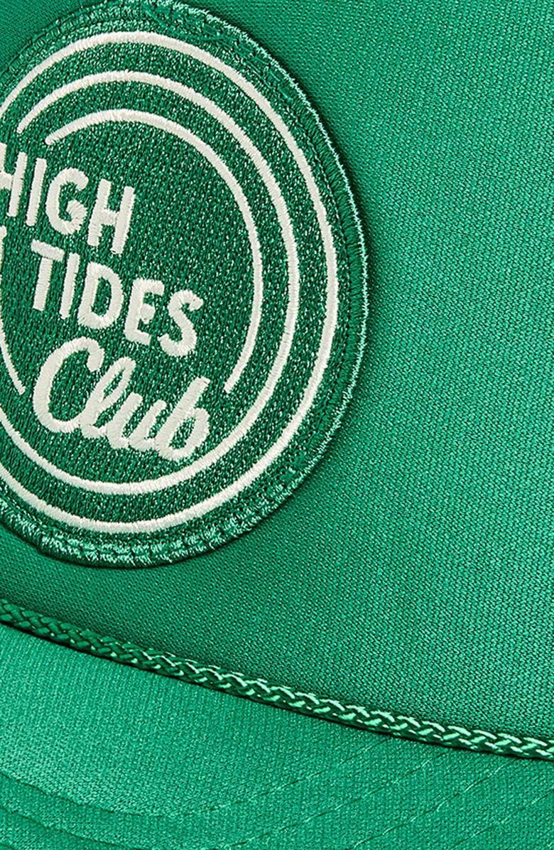 Friday Feelin’ High Tides Club Trucker Hat, Alternate, color, Green
