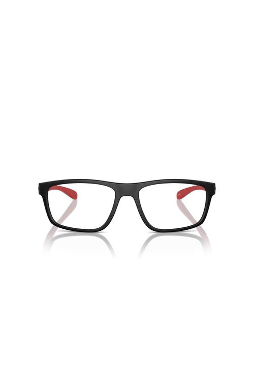Arnette 56mm Rectangle Optical Glasses In Black