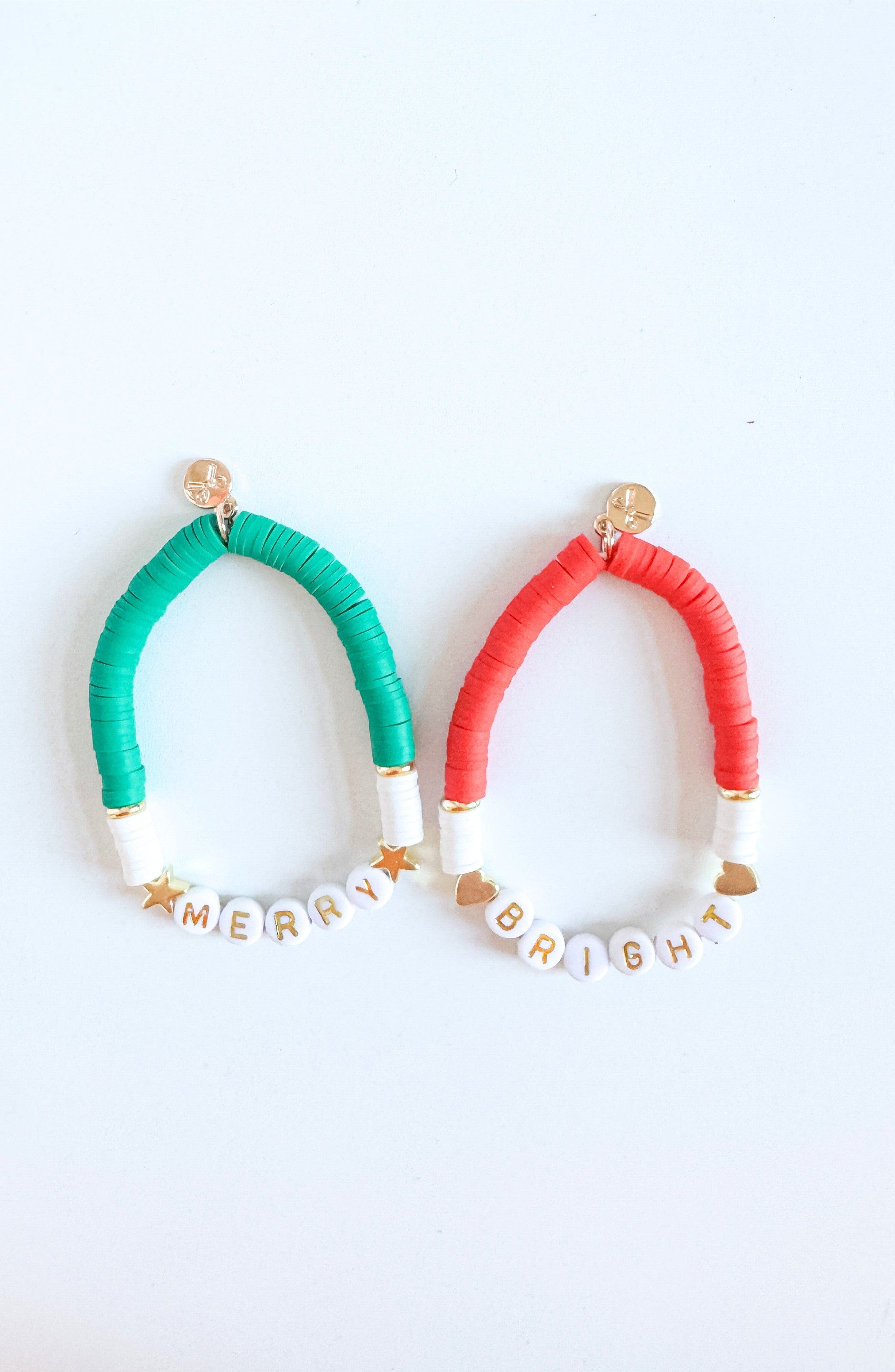 Bits & Bows Merry & Bright Bracelet Set in Red 