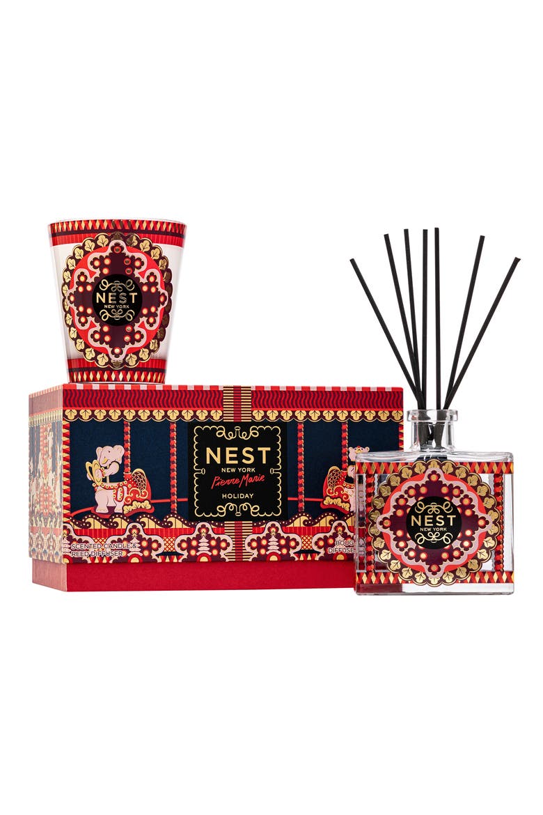Pierre Marie Holiday Candle & Reed Diffuser Set, Main, color, NO COLOR