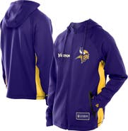New Era Men's New Era  Purple Minnesota Vikings Combine Authentic Raglan Scuba Full-Zip Hoodie