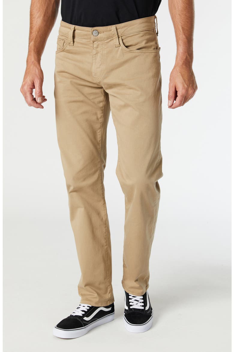 Zach Twill Straight Leg Pants, Main, color, KHAKI TWILL
