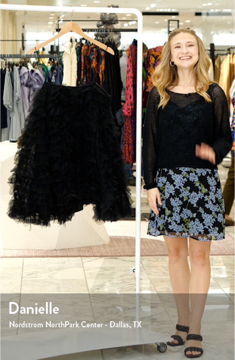 Cami Ruffle Trapeze Minidress, sales video thumbnail