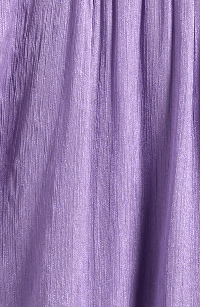 Ava & Yelly Kids' Shimmer Crinkle Babydoll Party Dress, Alternate, color, Iris