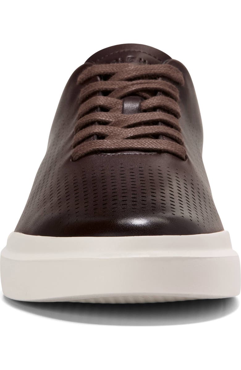 Cole Haan Laser Cut Leather Sneaker, Alternate, color, Madra/ Oyster Mushroom