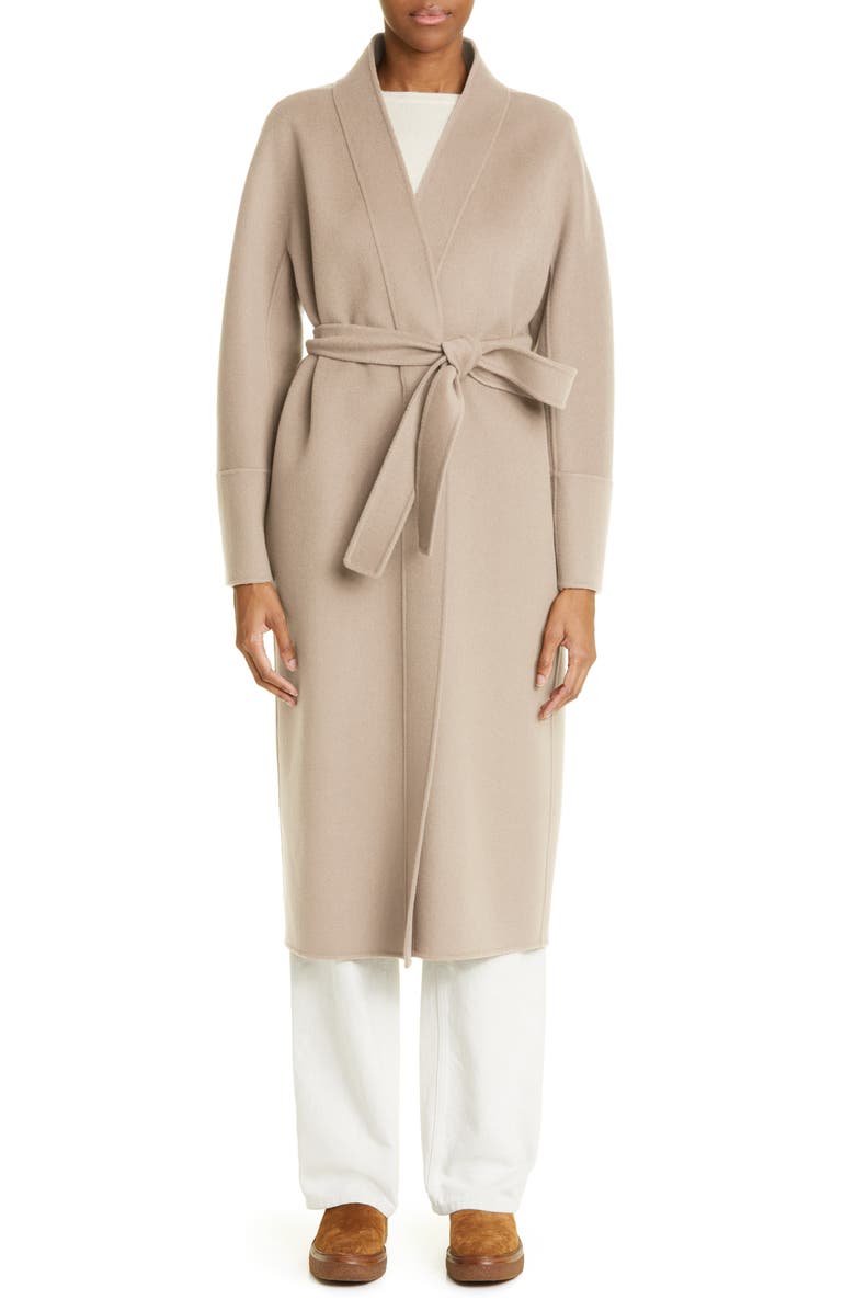 Max Mara Calla Virgin Wool Wrap Coat, Main, color, 